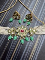 Traditional Bridal Kundan Choker Set with Pearl