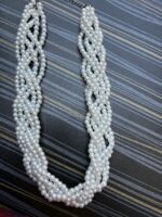 Multi-Layer White Pearl Necklace for Women | Elegant Statement Jewellery