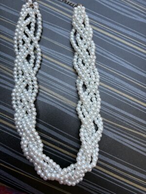 Multi-Layer White Pearl Necklace for Women | Elegant Statement Jewellery