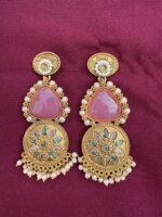 Multicolor Kundan Earrings For Women and Girls