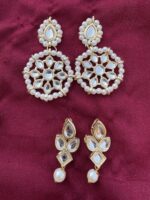Buy Kundan Earrings 4 Pair