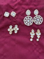Buy Kundan Earrings 4 Pair