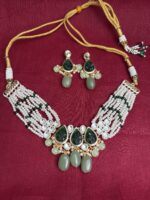 Kundan Pearl Choker Necklace Set for Women | Bridal Ethnic Jewellery