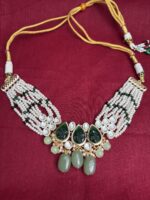 Kundan Pearl Choker Necklace Set for Women | Bridal Ethnic Jewellery