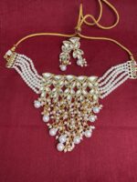 Bridal Kundan Pearl Necklace Set with Earrings | Ethnic Jewellery