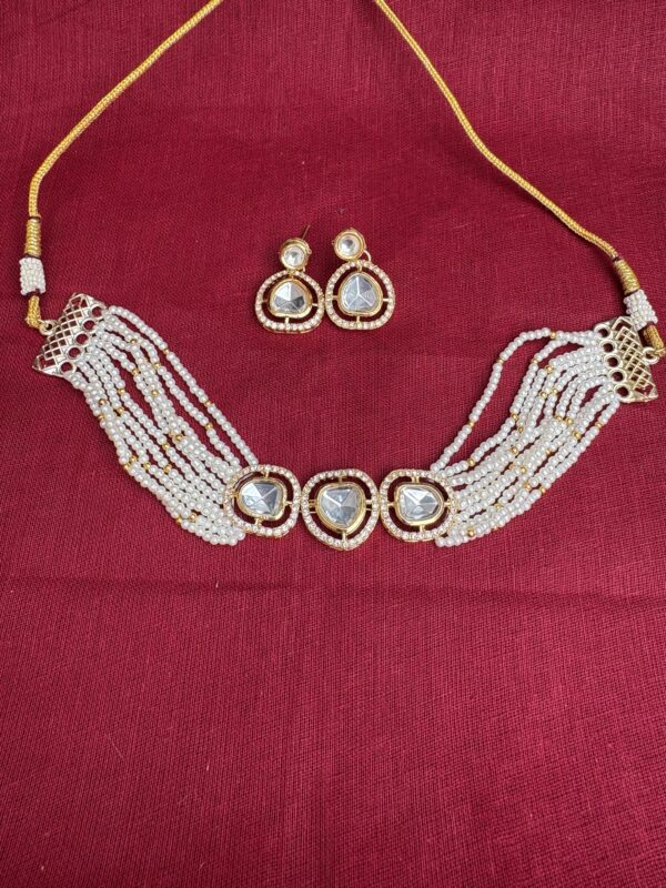 Kundan Stone Choker Jewellery Set for Wedding & Festive Wear