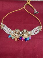 Pearl Kundan Choker Necklace Set | Traditional Indian Jewellery