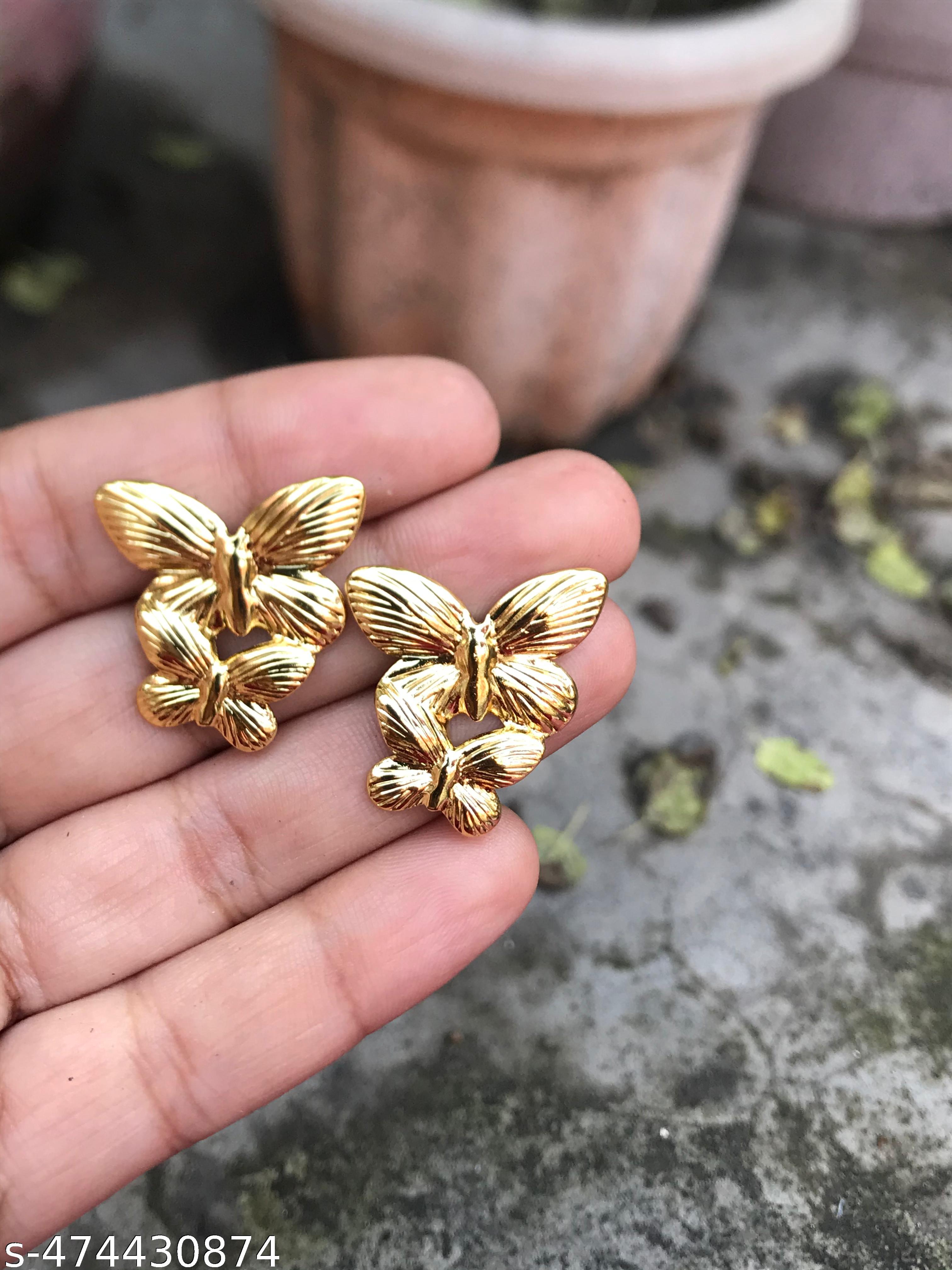 Korean style Golden wings Earrings and Studs