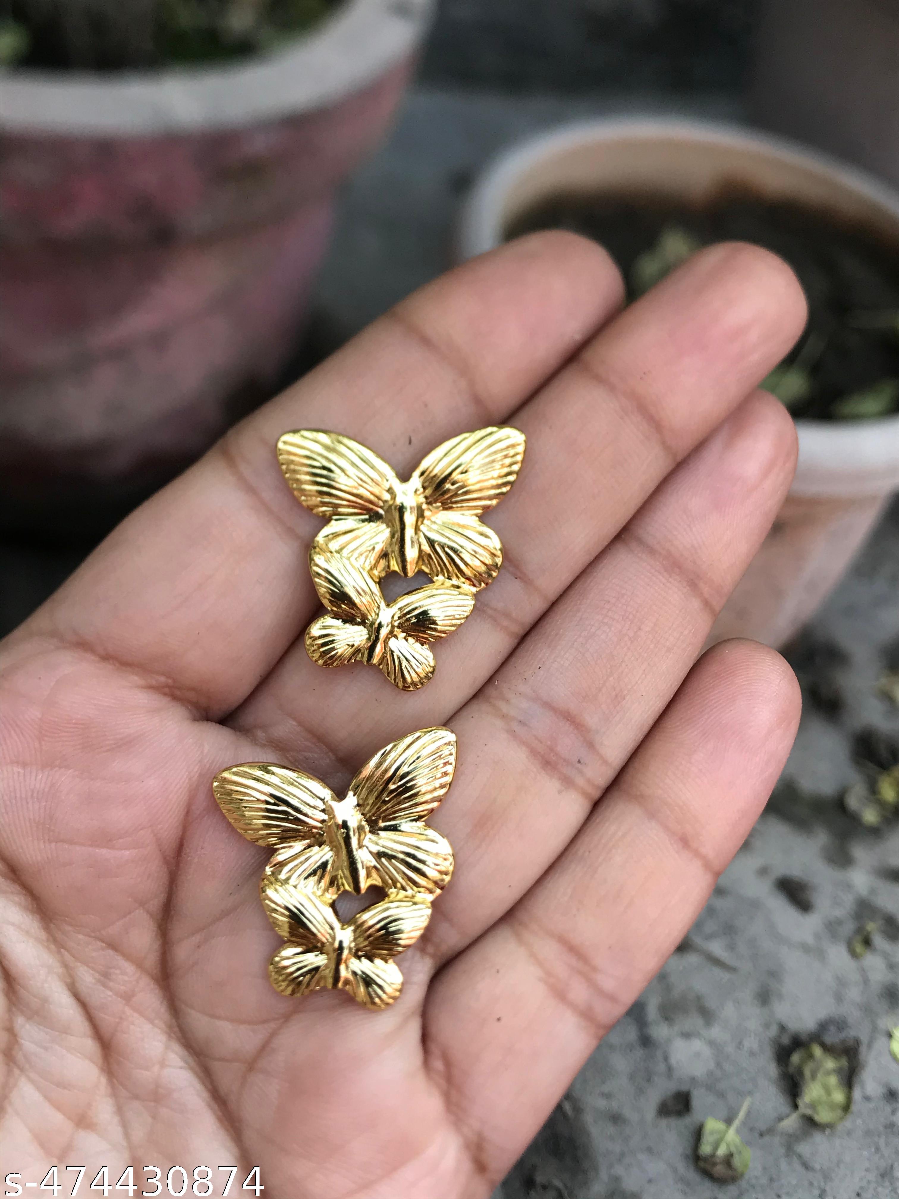 Korean style Golden wings Earrings and Studs