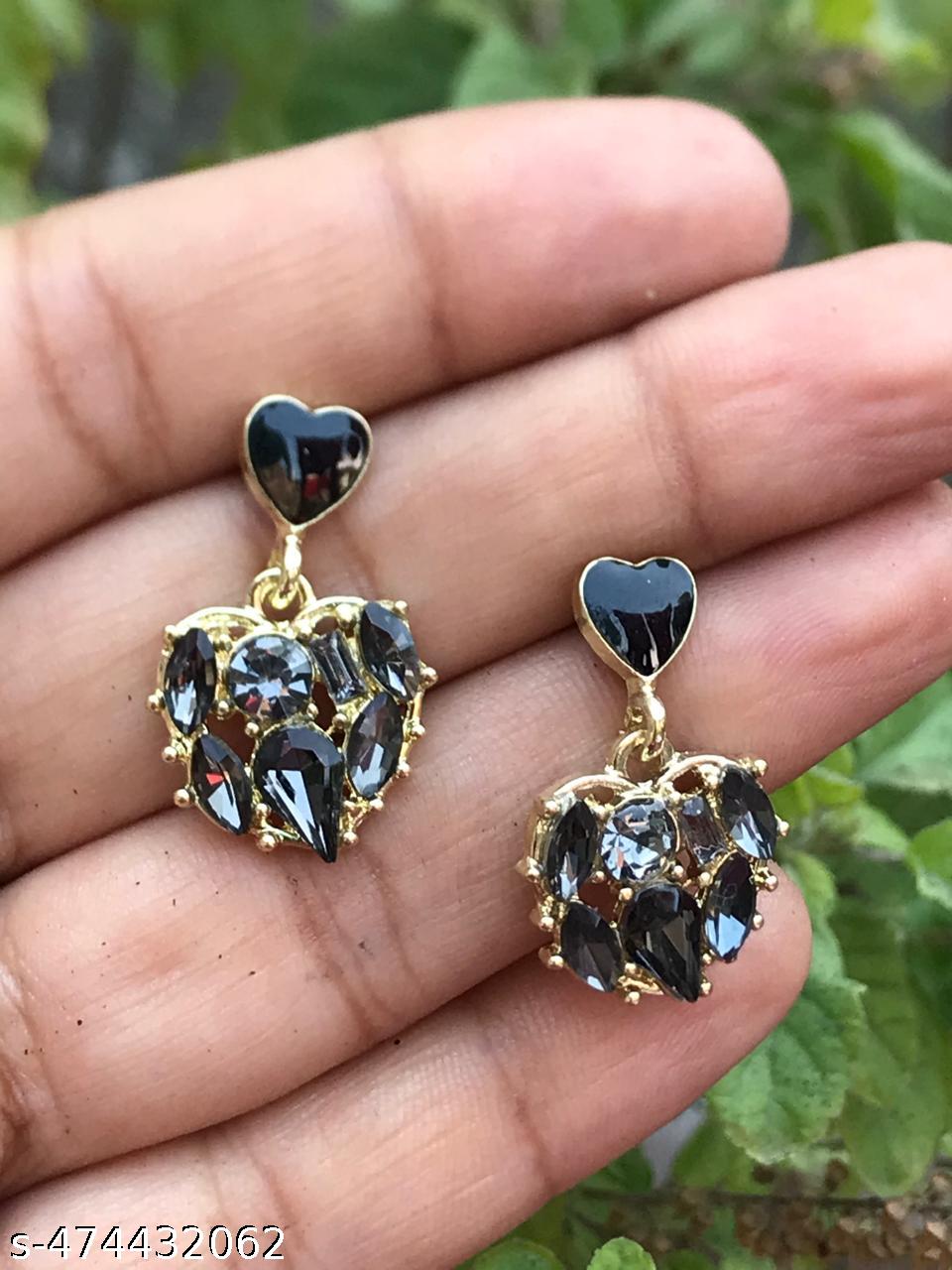 Korean style Black Earrings and Studs