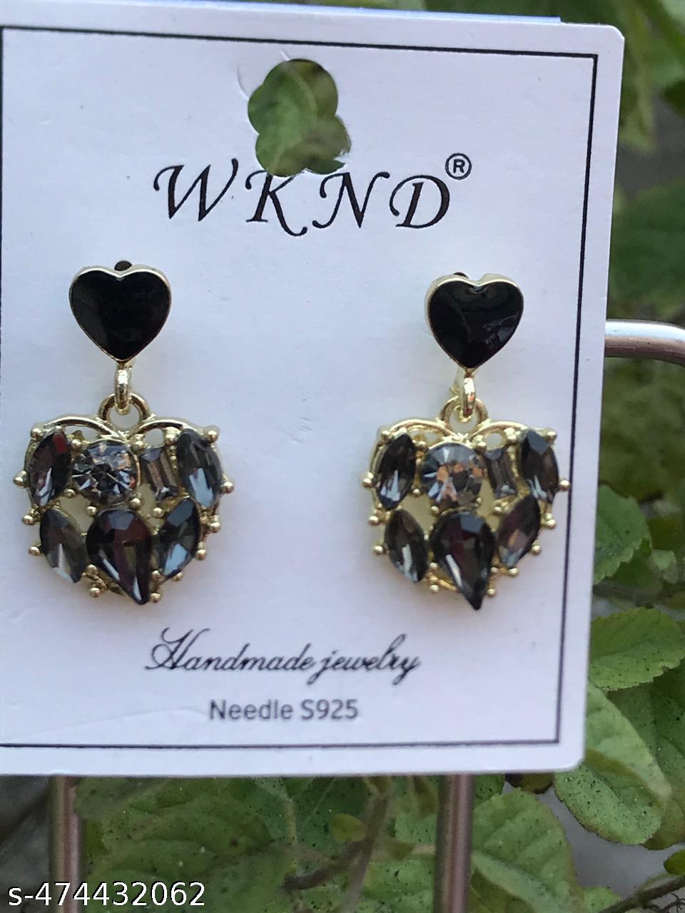 Korean style Black Earrings and Studs