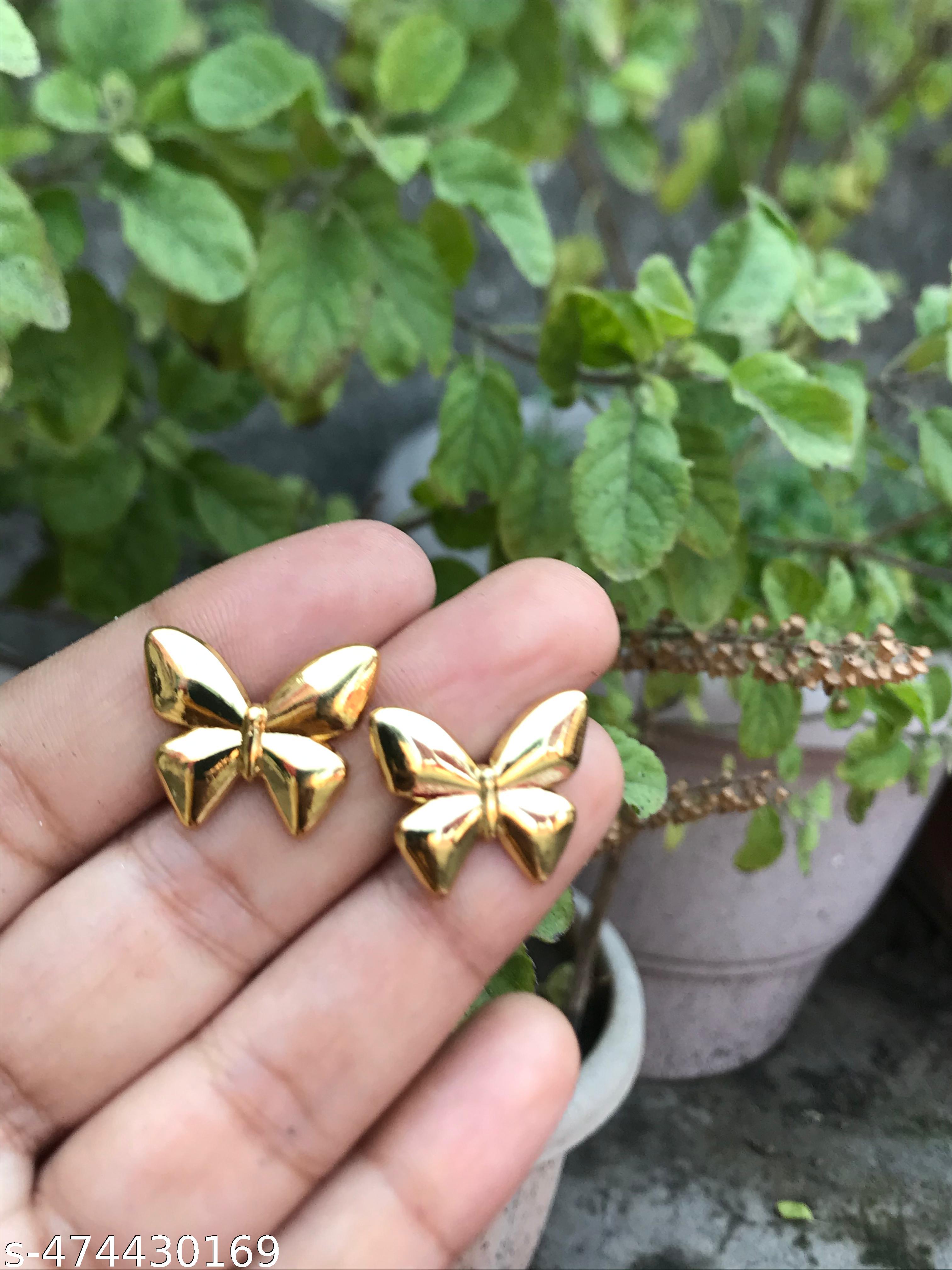 Korean style Golden wings Earrings and Studs