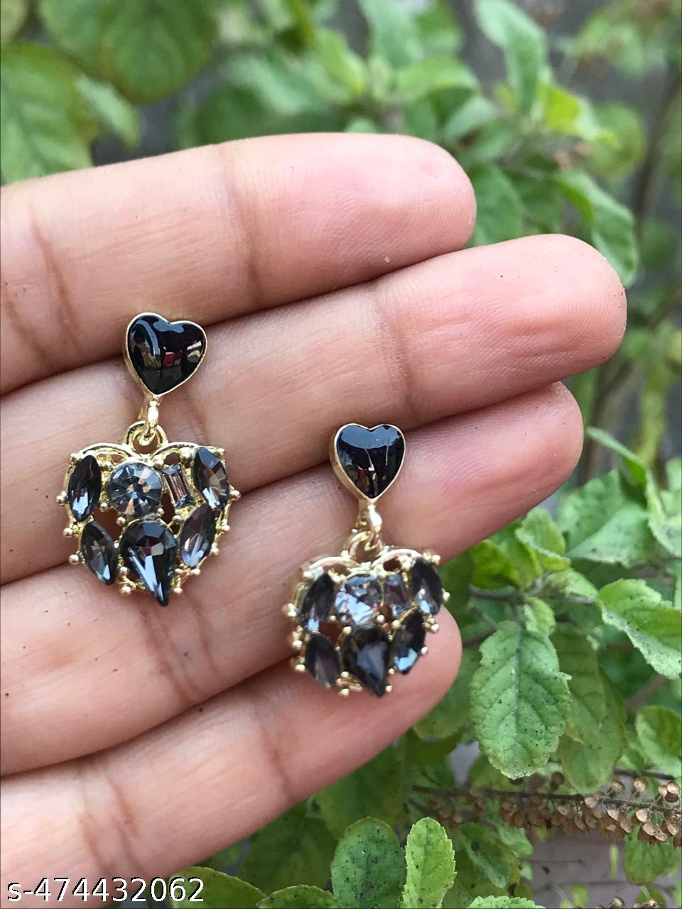 Korean style Black Earrings and Studs