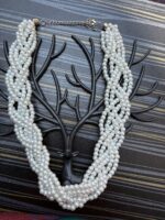 Multi-Layer White Pearl Necklace for Women | Elegant Statement Jewellery