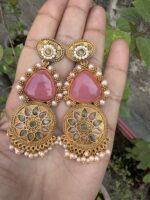 Multicolor Kundan Earrings For Women and Girls